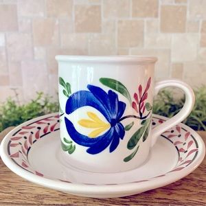 Portmeirion Welsh Dresser Coffee Cup / Can from England Discontinued